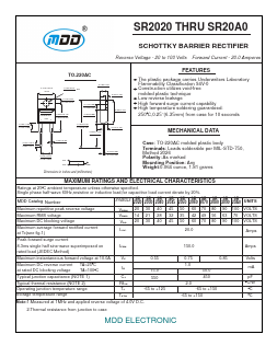 SR2070 Datasheet PDF Jiangsu Yutai Electronics Co., Ltd