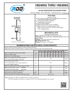 1N5401G Datasheet PDF Jiangsu Yutai Electronics Co., Ltd