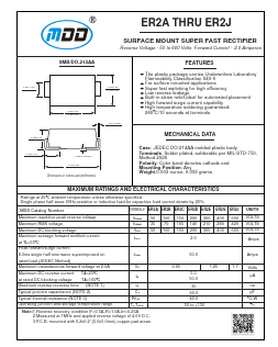 ER2A Datasheet PDF Jiangsu Yutai Electronics Co., Ltd