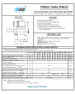 FFM101 Datasheet PDF Jiangsu Yutai Electronics Co., Ltd