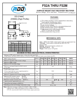 FS2D Datasheet PDF Jiangsu Yutai Electronics Co., Ltd