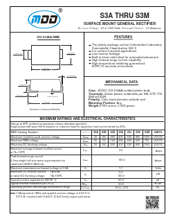 S3A Datasheet PDF Jiangsu Yutai Electronics Co., Ltd
