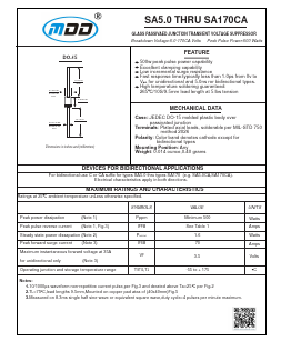 SA11 Datasheet PDF Jiangsu Yutai Electronics Co., Ltd