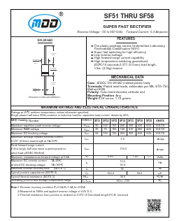 SF56 Datasheet PDF Jiangsu Yutai Electronics Co., Ltd