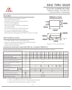 SS35SMB Datasheet PDF Jiangsu Yutai Electronics Co., Ltd