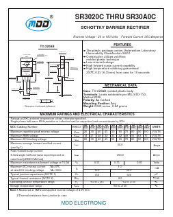 SR3020C Datasheet PDF Jiangsu Yutai Electronics Co., Ltd