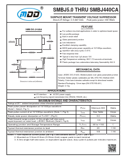 SMBJ10 Datasheet PDF Jiangsu Yutai Electronics Co., Ltd