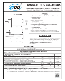 SMCJ100A Datasheet PDF Jiangsu Yutai Electronics Co., Ltd
