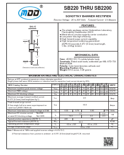 SB240 Datasheet PDF Jiangsu Yutai Electronics Co., Ltd