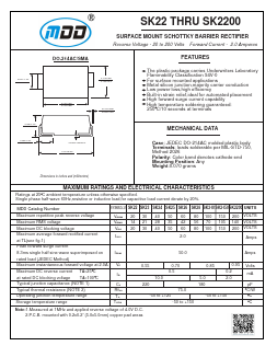 SK22_ Datasheet PDF Jiangsu Yutai Electronics Co., Ltd