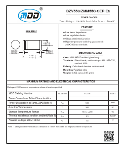 ZMM55 Datasheet PDF Jiangsu Yutai Electronics Co., Ltd