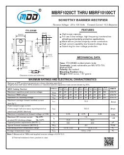 MBRF1030CT Datasheet PDF Jiangsu Yutai Electronics Co., Ltd