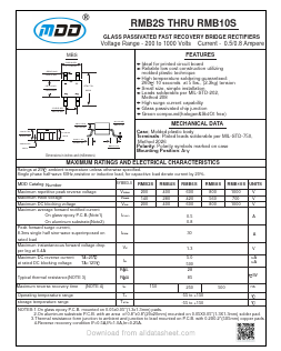 RMB10S Datasheet PDF Jiangsu Yutai Electronics Co., Ltd