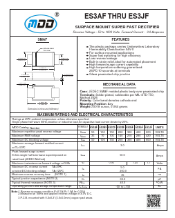 ES3AF Datasheet PDF Jiangsu Yutai Electronics Co., Ltd