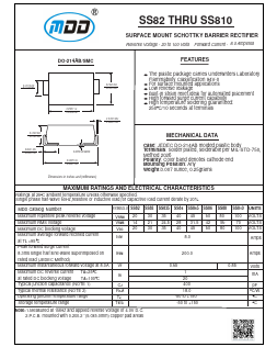 SS82 Datasheet PDF Jiangsu Yutai Electronics Co., Ltd