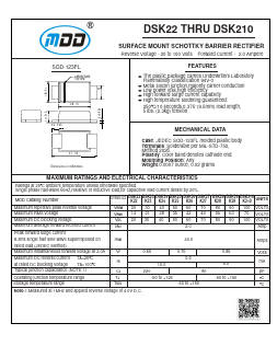 DSK22 Datasheet PDF Jiangsu Yutai Electronics Co., Ltd
