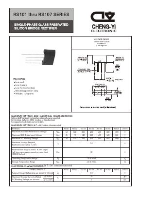 RS104 Datasheet PDF CHENG-YI ELECTRONIC CO., LTD.