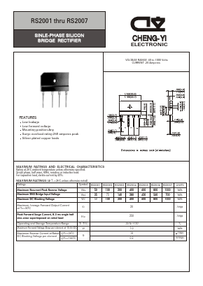RS2007 Datasheet PDF CHENG-YI ELECTRONIC CO., LTD.