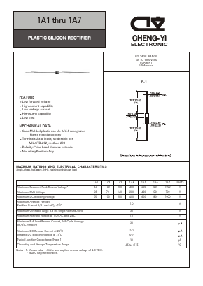 1A6 Datasheet PDF CHENG-YI ELECTRONIC CO., LTD.