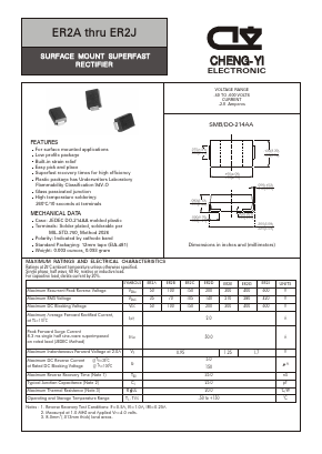 ER2A Datasheet PDF CHENG-YI ELECTRONIC CO., LTD.