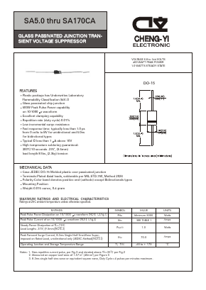SA12 Datasheet PDF CHENG-YI ELECTRONIC CO., LTD.