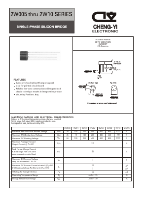 2W005 Datasheet PDF CHENG-YI ELECTRONIC CO., LTD.