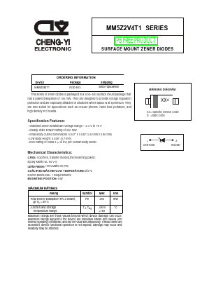 MM5Z16VT1 Datasheet PDF CHENG-YI ELECTRONIC CO., LTD.