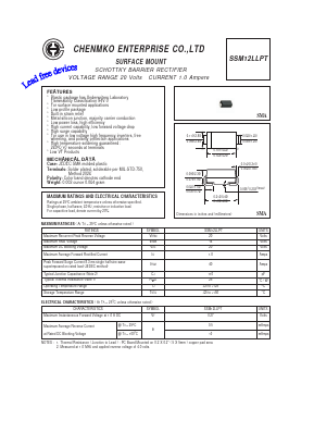 SSM12LLPT Datasheet PDF CHENMKO CO., LTD.