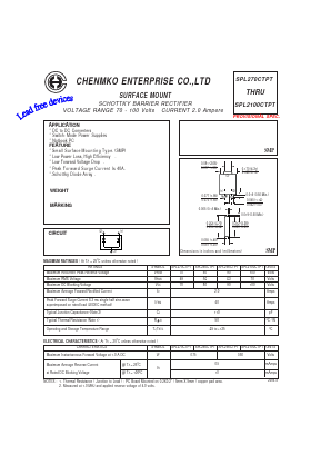SPL290CTPT Datasheet PDF CHENMKO CO., LTD.