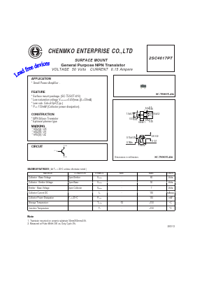 2SC4617PT Datasheet PDF CHENMKO CO., LTD.