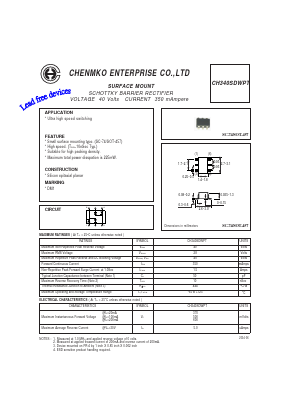 CH340SDWPT Datasheet PDF CHENMKO CO., LTD.