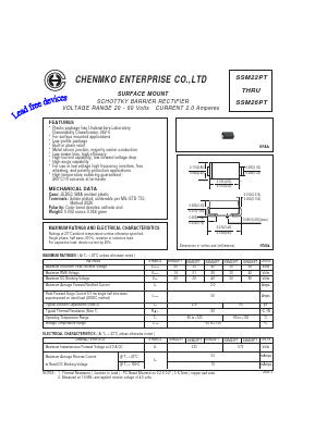 SSM23PT Datasheet PDF CHENMKO CO., LTD.