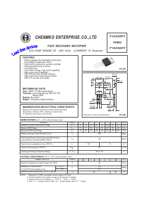 F16C20PT Datasheet PDF CHENMKO CO., LTD.