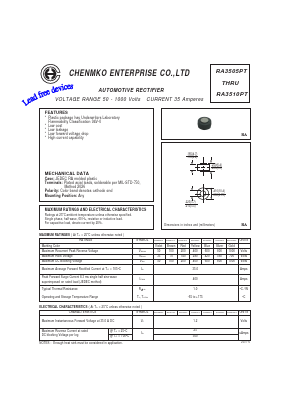 RA3505PT Datasheet PDF CHENMKO CO., LTD.
