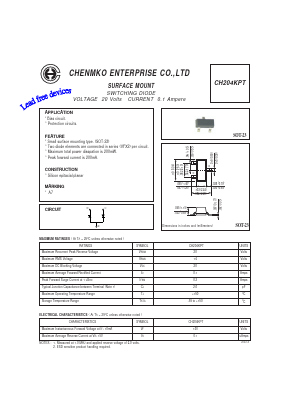 CH204KPT Datasheet PDF CHENMKO CO., LTD.