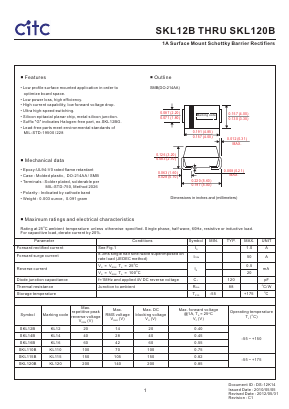 SKL120B Datasheet PDF Chip Integration Technology Corporation