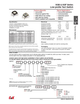 KSB1M331LFT Datasheet PDF C and K Components