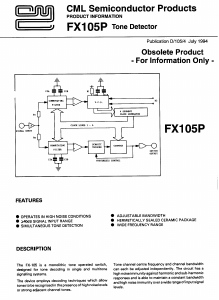 FX105P Datasheet PDF CML Microsystems Plc