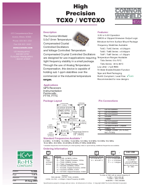 TG5C Datasheet PDF Connor-Winfield Corporation