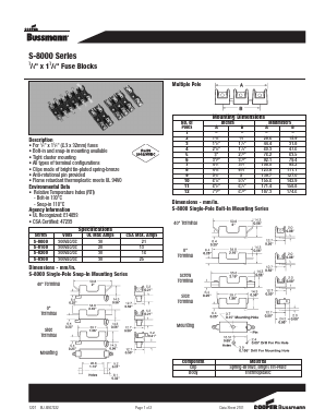 S-8000 Datasheet PDF Cooper Bussmann, Inc.