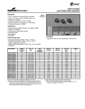 SD3114-220-R Datasheet PDF Cooper Bussmann, Inc.
