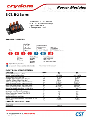 B564FSE-2 Datasheet PDF Crydom Inc.,