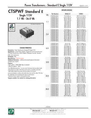 CTSPWF-356-S Datasheet PDF Central Technologies