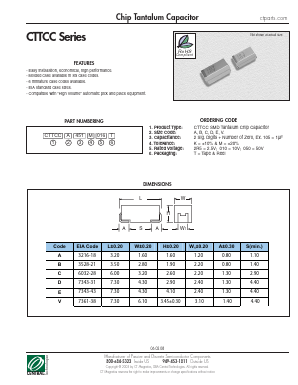 CTTCCA451K2R5T Datasheet PDF Central Technologies