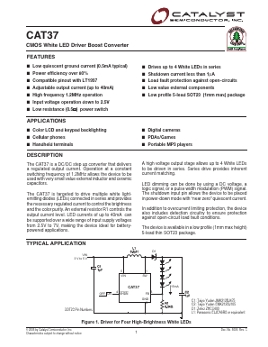 CAT37TDI-TE7 Datasheet PDF Catalyst Semiconductor => Onsemi