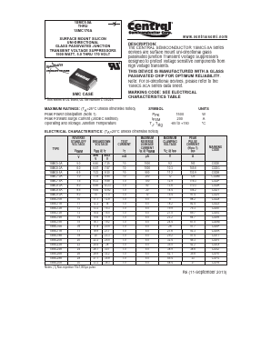 1SMC6.5A Datasheet PDF Central Semiconductor