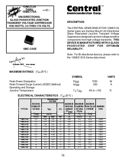 1SMC8.5A Datasheet PDF Central Semiconductor