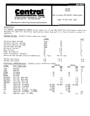 2N6548 Datasheet PDF Central Semiconductor
