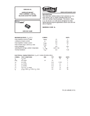CMOSH2-4L Datasheet PDF Central Semiconductor