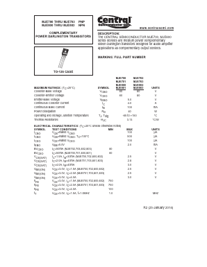 MJE802 Datasheet PDF Central Semiconductor